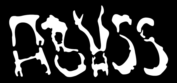Abyss logo design white