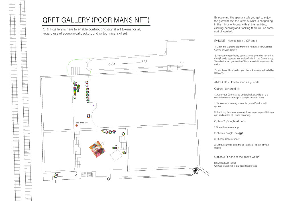 QRFT Gallery - Poormans NFT Map Street Art