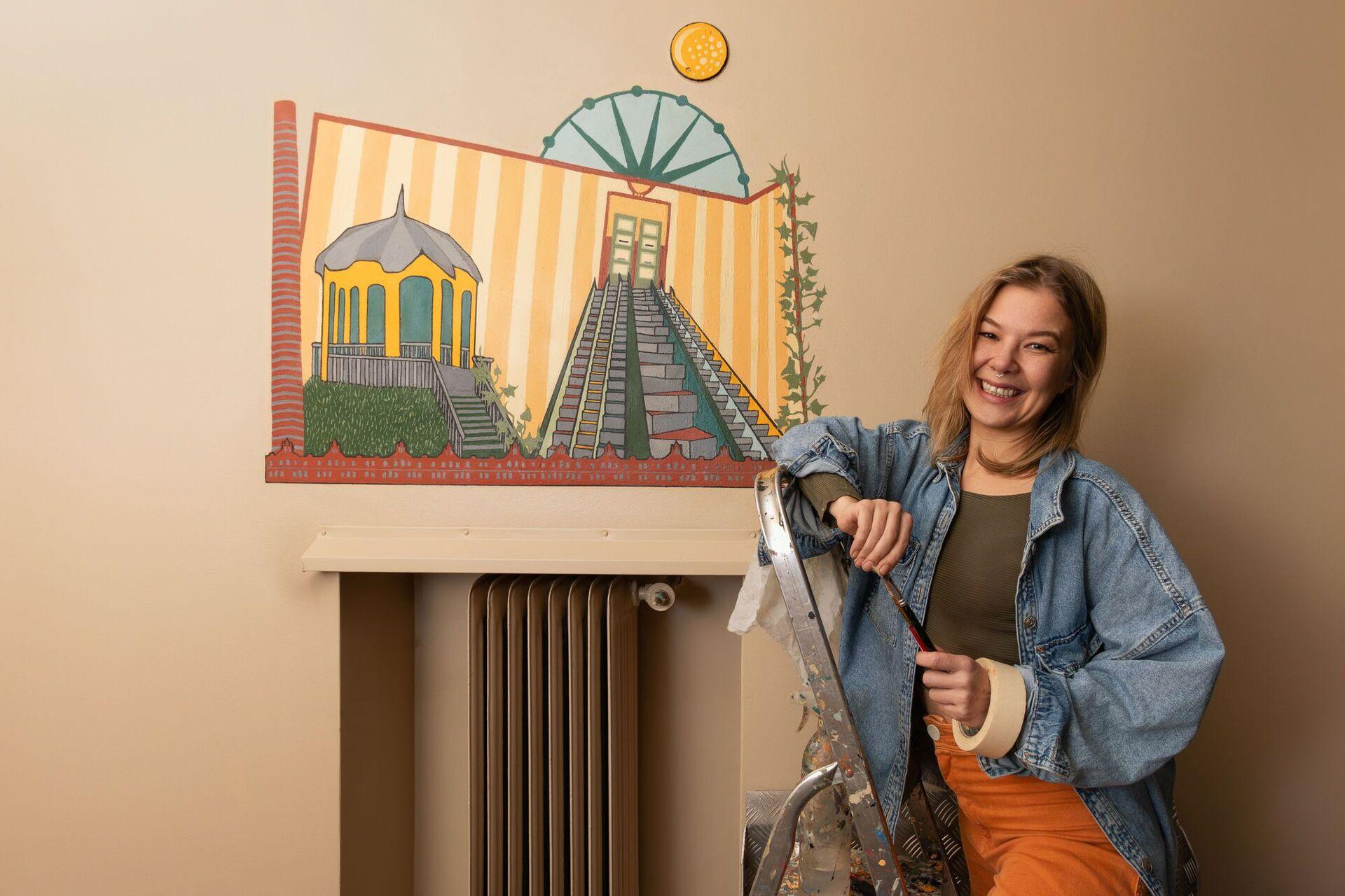 Kotiportaat mural detail