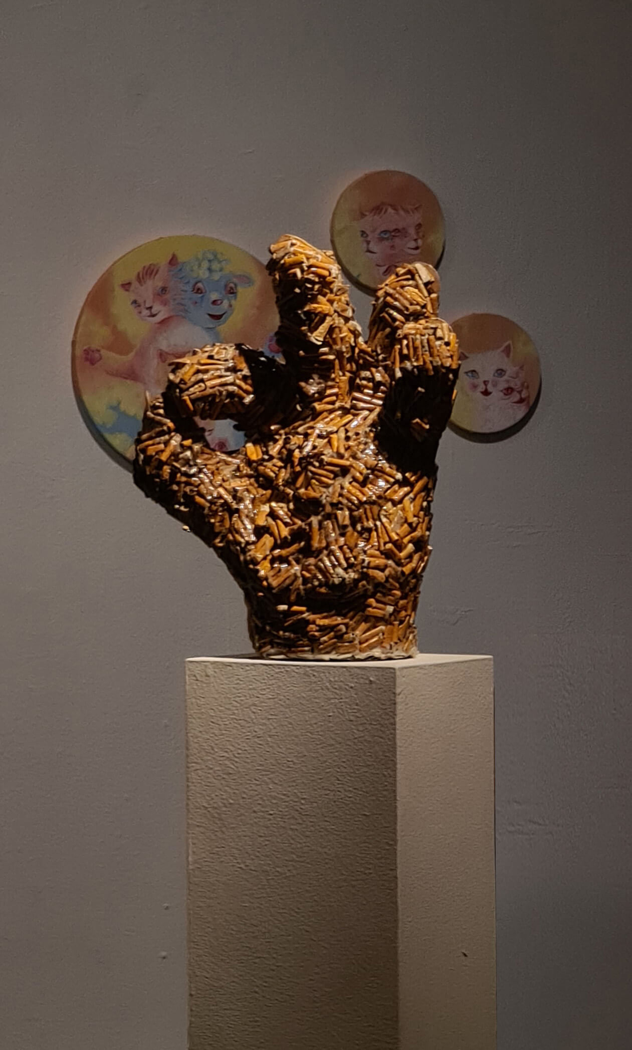 Thank You For Not Toxic Wasting recycled sculpture in  Yö fest 3 Tomas Orlowicz Photography