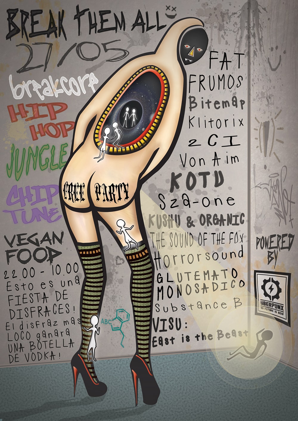 VV-machine flyer design troll